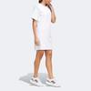 Adidas Met Long Tee Letter Logo Print Sports T-Shirt Dress Women Dress White HF2476