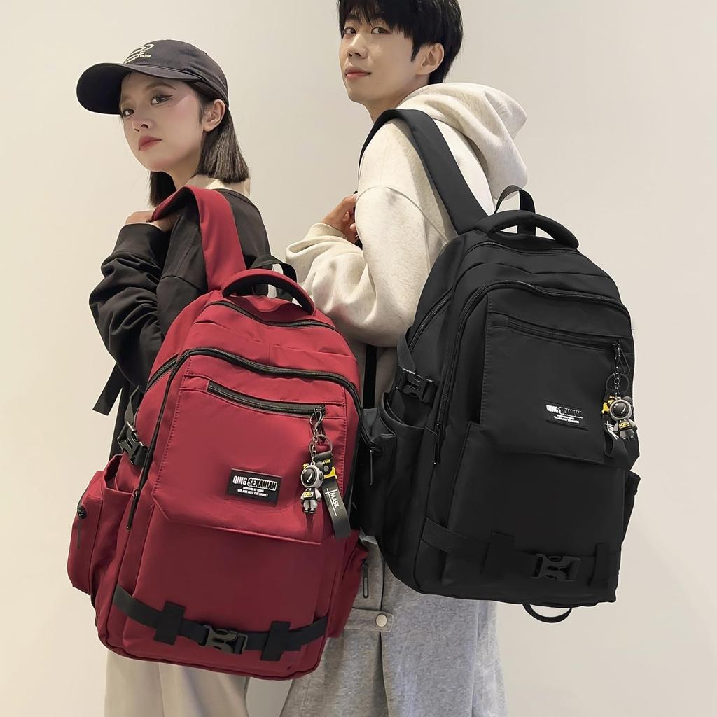 Korean Large High School Town Black [ZESU] Backpack, Women's, Capacity, School, Student, Rucksack, Student, Men's, Lightweight, Men's, Women's,