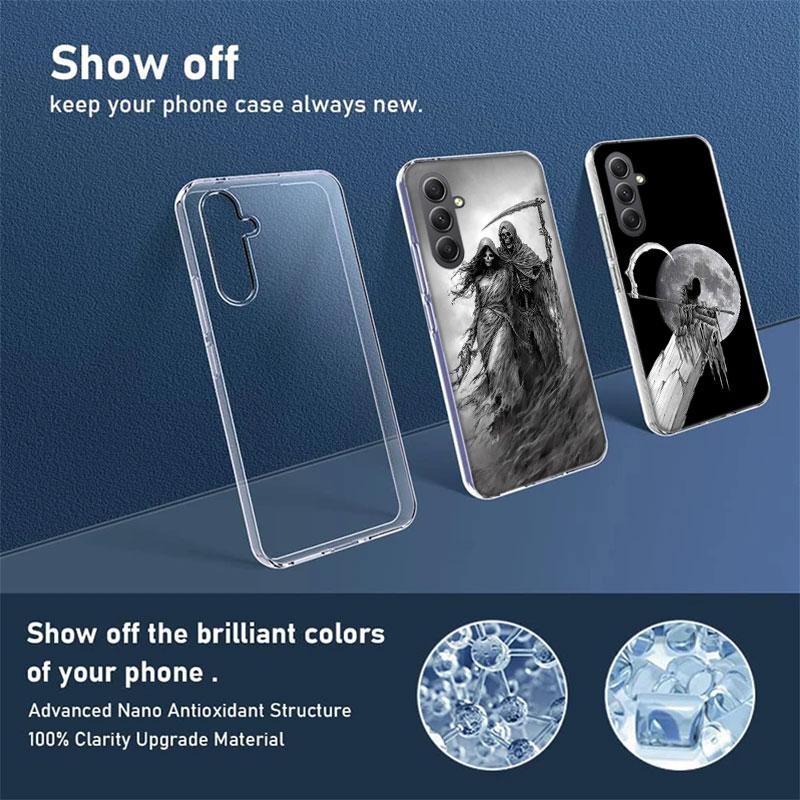 Death Grim Reaper Skull Phone Case For Samsung A70 A50S A40 A30 A20E A16 A26 A36 A56 A17 Galaxy Note 20 10 9 8 A71 A51 A41 A31 A