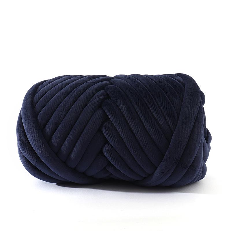 New Velvet Core-Spun Yarn for DIY: 3cm Thick Handmade Blanket, Pillow, Wool Fabric, Strip Yarn, Cat Bed.