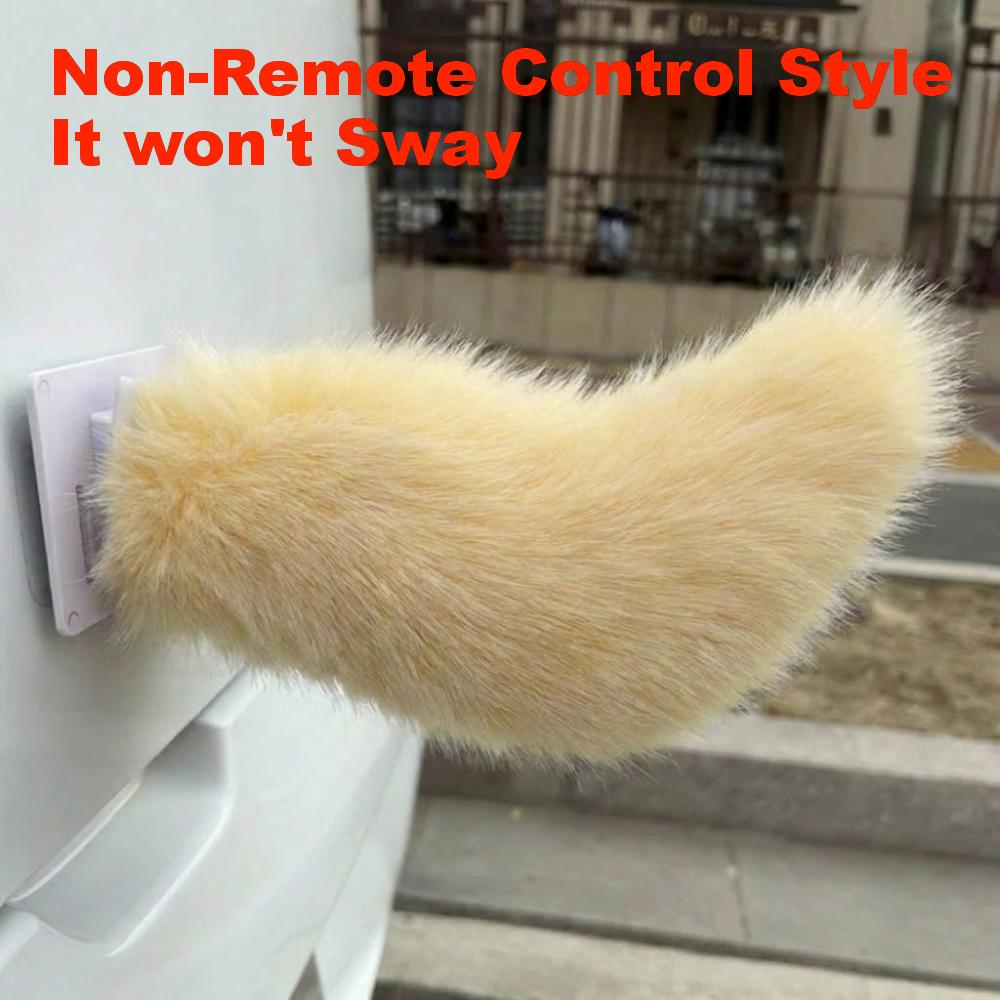 Fluffy Car Wagging Moving Tail Rechargeable Motorcycle Tail Ornament All Vehicles