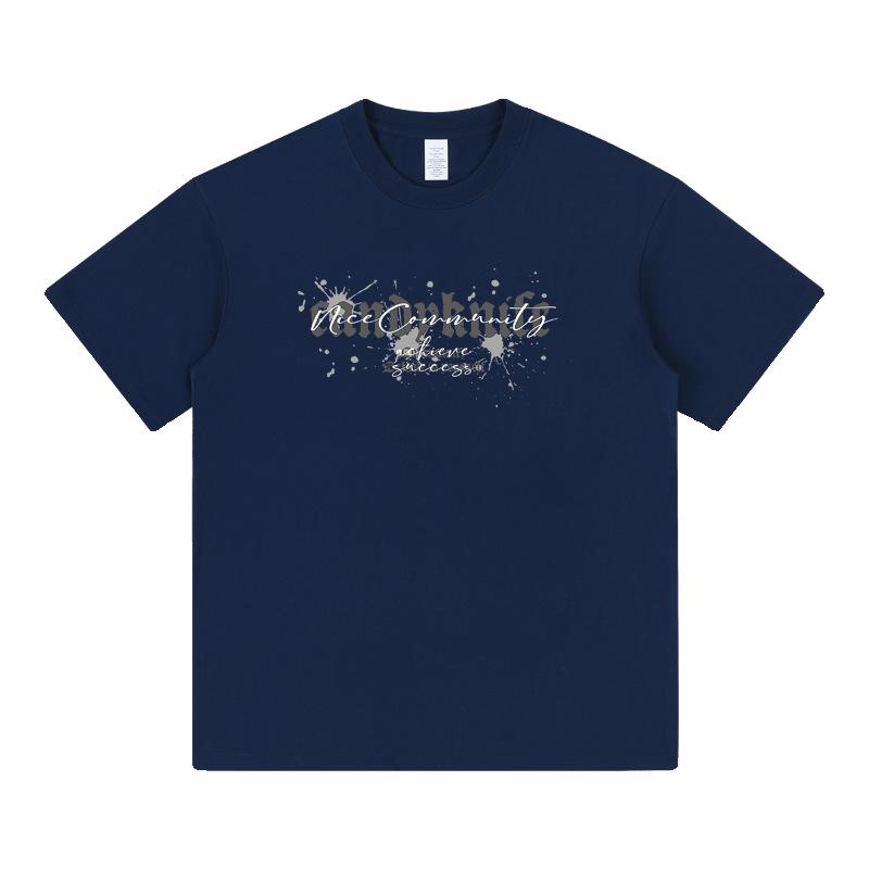 Unisex Oversized Lockerer Schnitt T-Shirt, Kurzarm, Amerikanischer Streetstyle