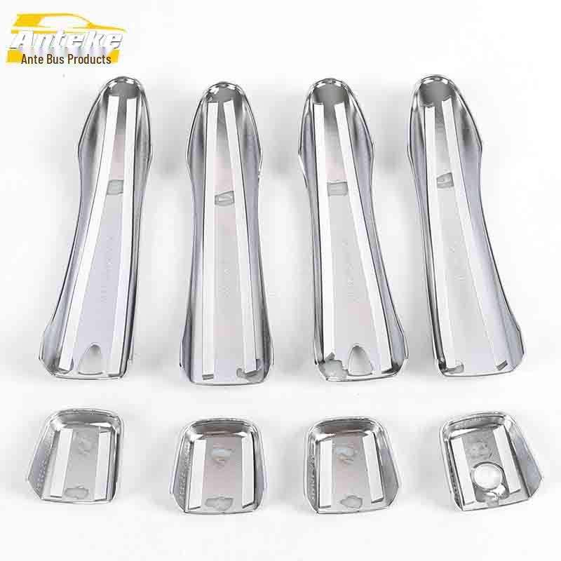 Koleos Door Handle Decorative Sticker for 16 Models - Electroplated Armrest Handshake Buckle Strip