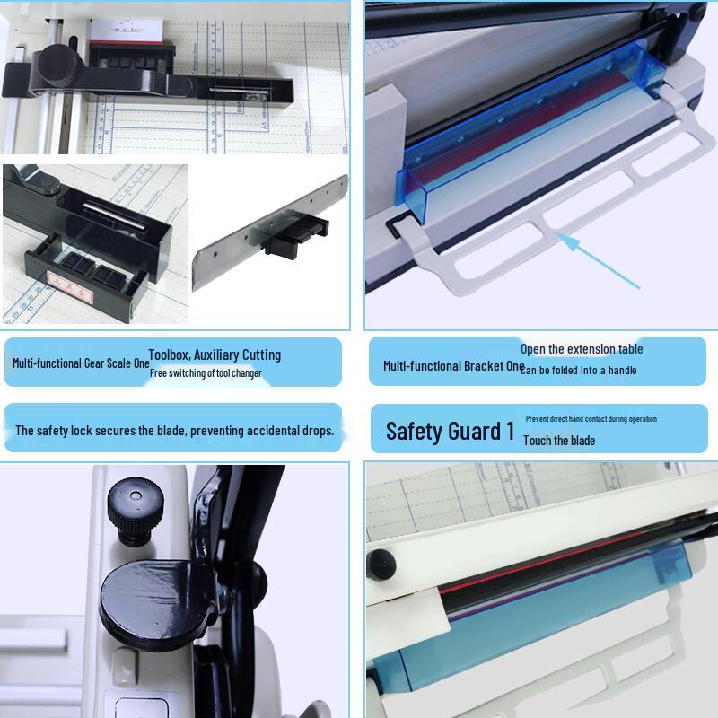 Taglierina manuale per carta A3 per impieghi gravosi, spina CN (adattatore incluso)