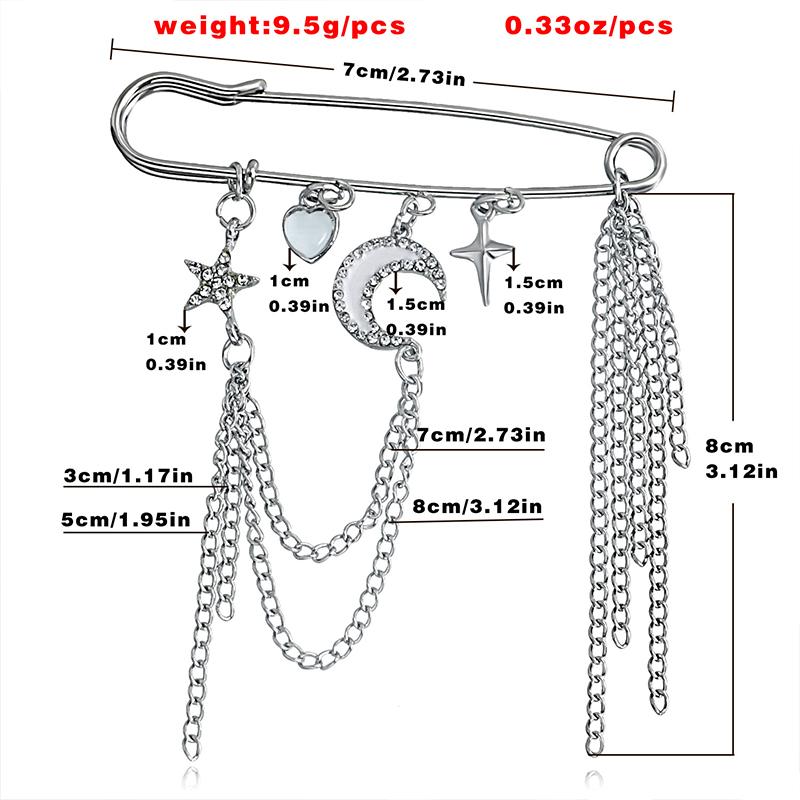 Elegante Perlenketten Quastenbrosche Mode Damen Kleidung Dekor Accessoires Schmucknadel Hosen Taillenverstellstifte Taschenanhänger Geschenke