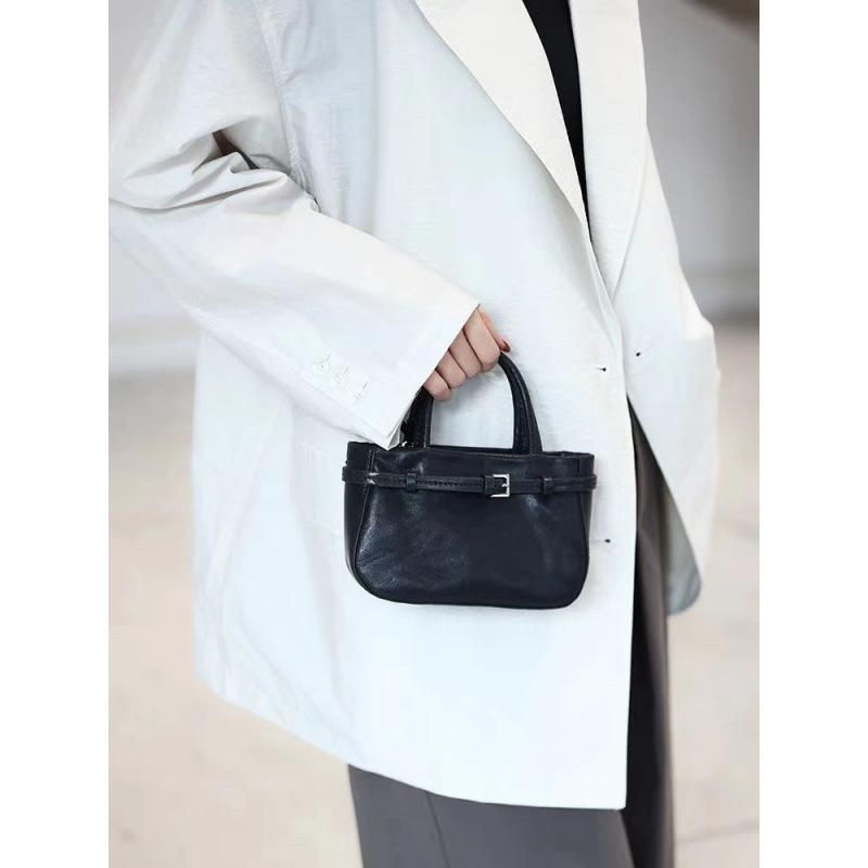 Bag Women's 2025 New Niche Imitation Leather Handbag Vegetable Tanned Imitation Leather Simple and Exquisite Messenger Small Square Bag Mobile Phone