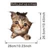 Cute Cat Toilet Stickers, Waterproof Removable Self-Adhesive Bathroom Home Decor