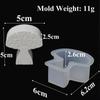 Mushroom Silicone Mold Candle Making Supplies Handmade Soap Silicone Mold Epoxy Resin Ornament Mold Home Decor for Daily Use