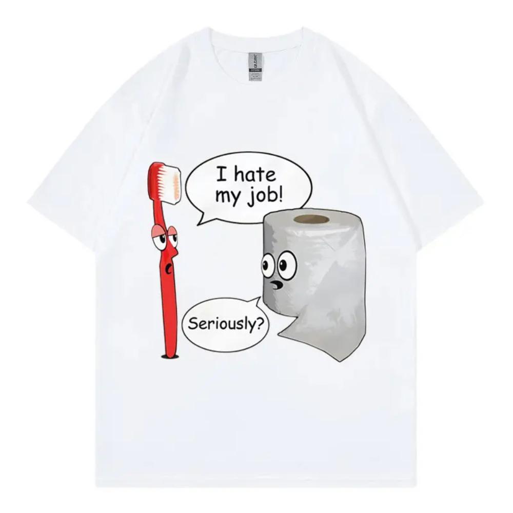 Limitierte Lustige Meme Grafik T-Shirts High Street Mode Trend Kurzarm T-Shirt Herren Damen Lässig Übergroße Baumwoll-T-Shirts