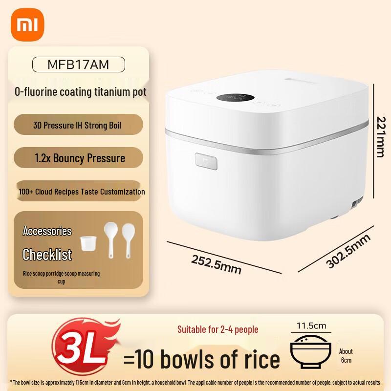 Xiaomi Mijia Smart Rice Cooker P1 3L CN plug (adapter included)