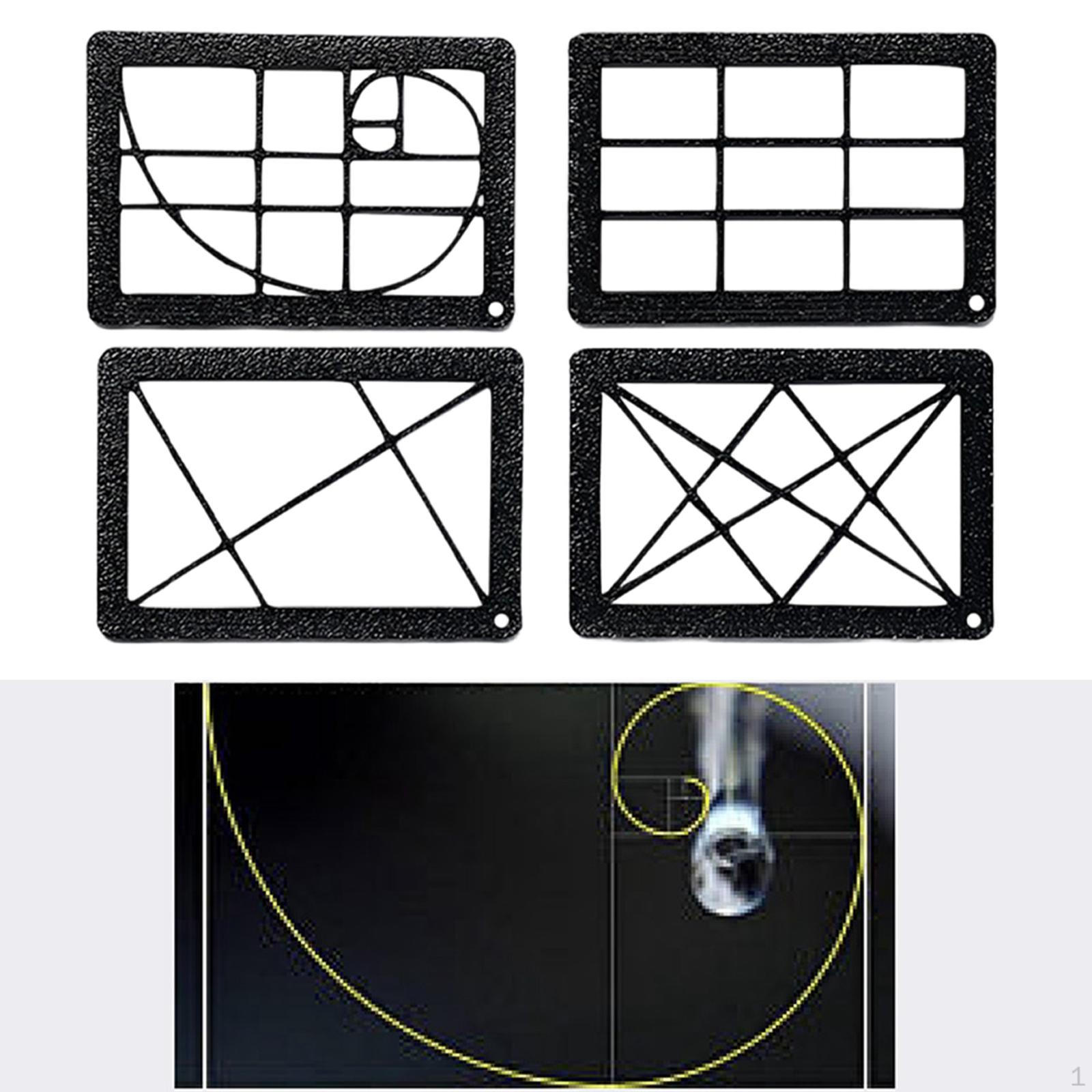 

4 Pieces Compact Viewfinder for Painting Drawing Sketching pp