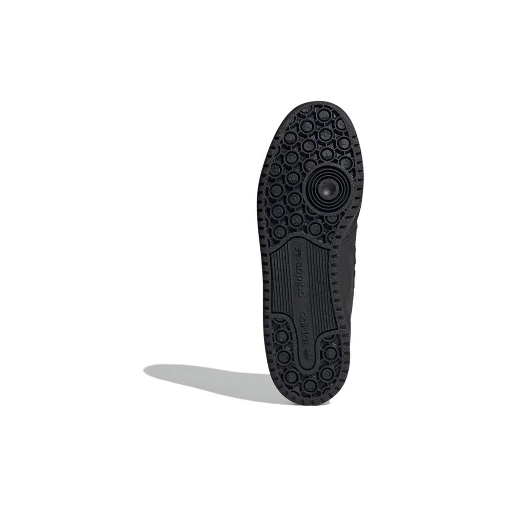 Adidas Originals Forum Top Grain Leather TPU Comfortable Simple Low-Top Skate Shoes Men Sneakers Black ID0990
