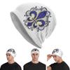 Vintage Fleur De Lis Lily Men Women Adult Beanies Caps Knitted Bonnet Hat Warm Fashion Autumn Winter Outdoor Skullies Hats