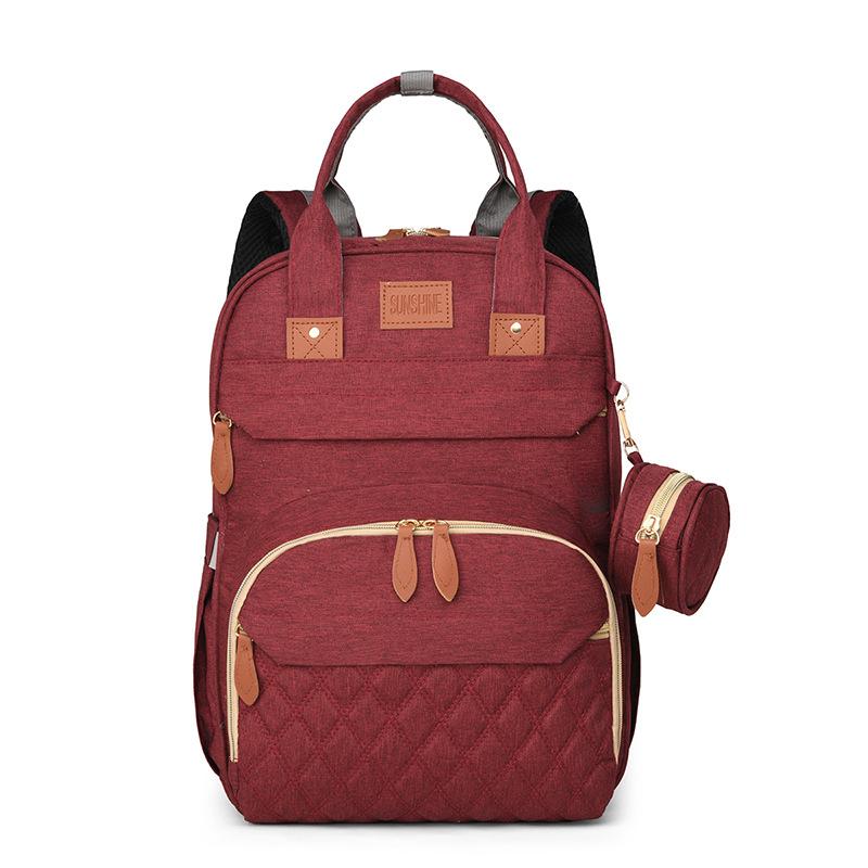 Backpack, Multi-functional Mommy Bag, High-end Mother and Baby Bed Bag, Travel Large-capacity Insulated Backpack