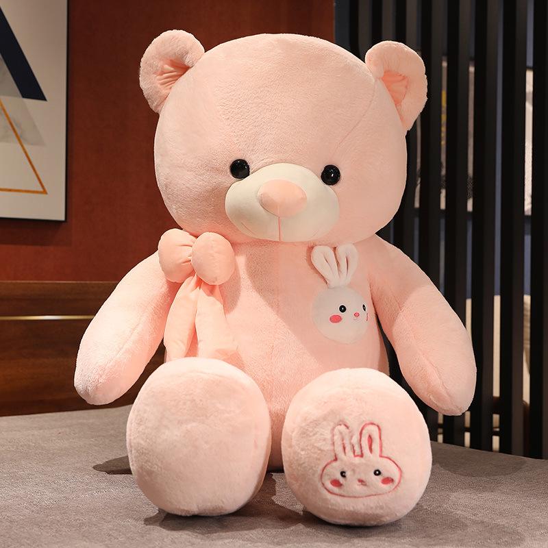 Large Bowknot Bunny Plush Toy - Valentine's Day Gift for Girls