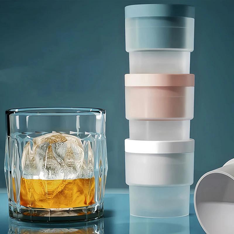 Silicone Round Ice Hockey Mold Maker Large Spherical Ice Cube Ice Tray Grinder Suitable For Bar Home Kitchen Supplies