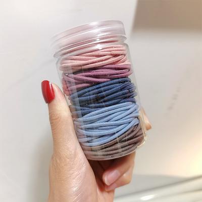 100pcs Basic Thickened Hair Elastic Bands for Woodland Hair Ties with High Elasticity and Durable Leather Sheath
