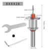 5pcs 8mm Round Shank Adjustable Countersink Bit Carbide Tipped Drill Bit  For Metalworking