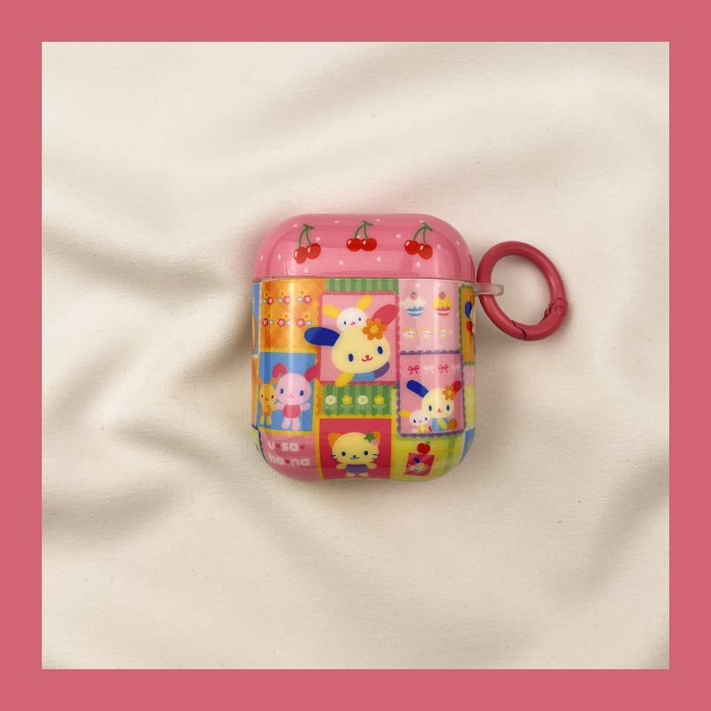 

Чехол для Airpod3 для Apple Pro Чехол для наушников Второе поколение Беспроводной Bluetooth Третье поколение Aipods2 Поколение Airpodpro Четвертое поколение 5 AirPods Pro2 [Graffiti Flower Rabbit] Send Hook