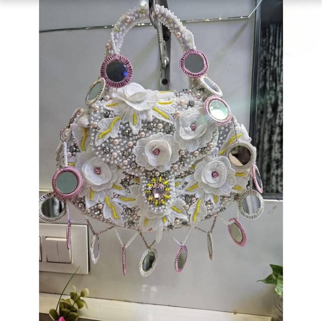 Bride Purse & Handbag – Designer Partywear Ladies Purse – Wedding Clutch - Luxury Bridal Gift - Bridesmaid Bag - Gift for Her