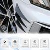 Pack-6 Car Spoiler Canards Kit Universal Auto Front Bumper Lip Splitter Exterior Soft Rubber Decorative Stickers