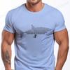 Funny Shark T Shirts for Men Short Sleeve Shirts for Guys Funny Graphic Tees for Shark Week Clothes Fashion Casual Men's Tees