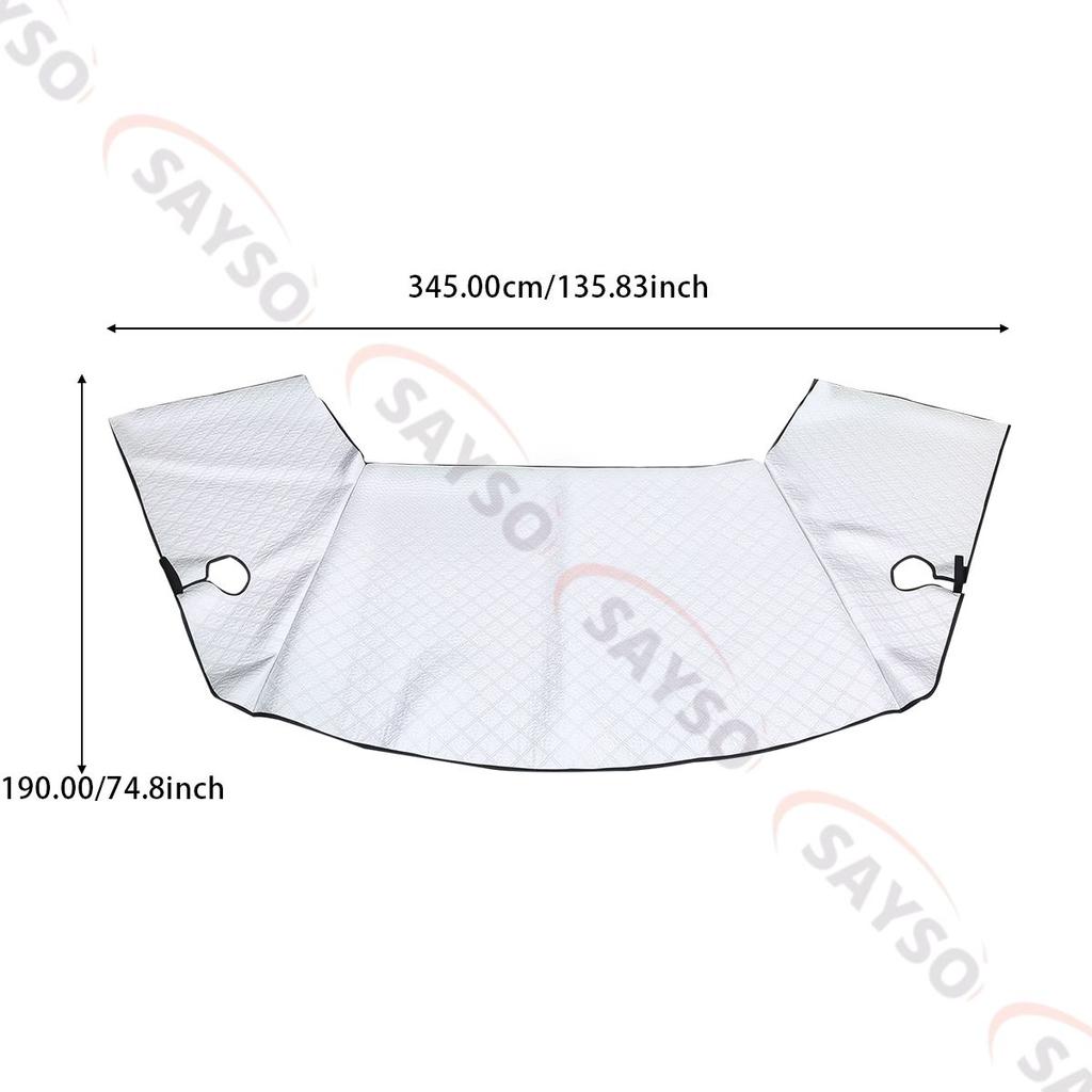 Silver Car Windshield Sunshine Shield Winter Sunshine Cover Front Window Ice Frost Outdoor Protection Snow Sun Cover For VW T7