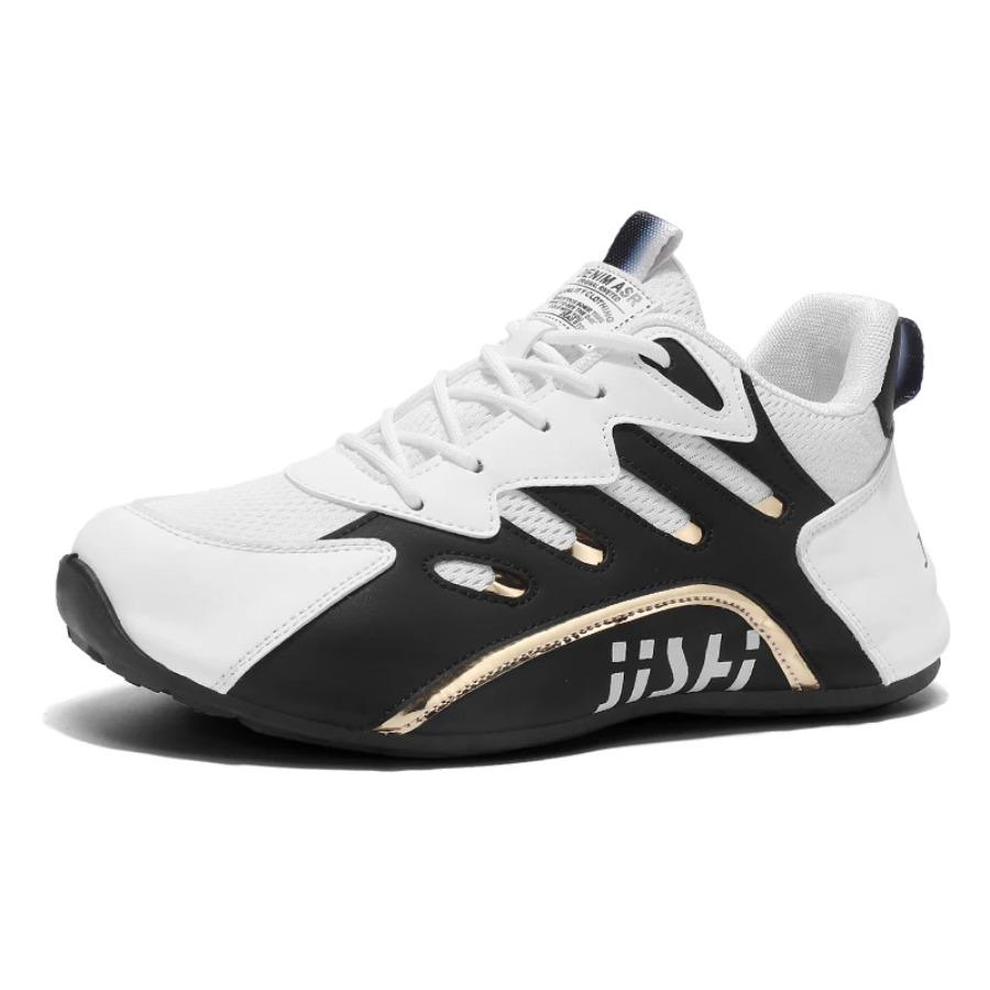 

Мужская дышащая повседневная нескользящая спортивная обувь с сетчатой поверхностью, мужские студенческие мокасины для бега, вулканизированная обувь, большой размер 46 чёрный