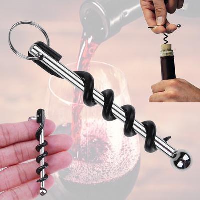 Multifunctional Stainless Steel Metal Corkscrew Wine Beer Bottle Cap Opener 1pc AVE