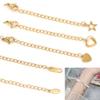 Elegant Tail Chain Extender 5cm Stainless Steel Tail Chain for Necklace Extensions Bracelet Lengthener Chain
