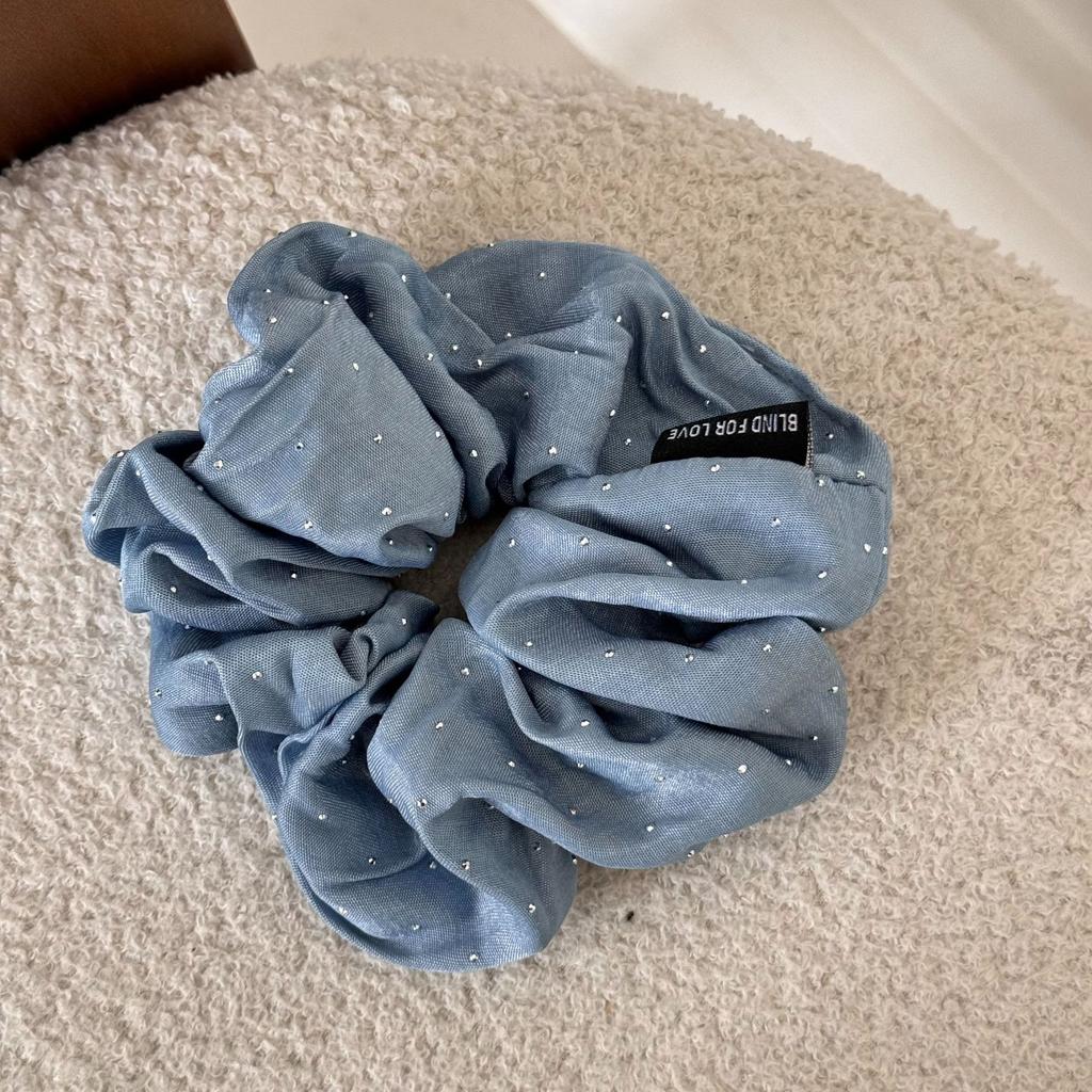 Hair Band Accessories for Women Girl Scrunchie Tie Elastic Rubber Kpop New In Popular  Vintage Headdress Rhinestone Designer