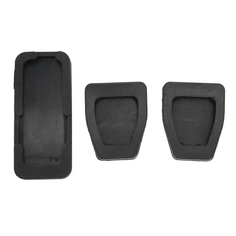 171721647 Flexible Wearproof Perfect Fit Clutch Brake Accelerator Pedal Pad Kit Black for
