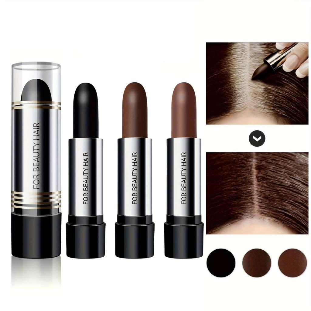 Temporärer Haarfarbstift Schnelle Abdeckung Grauer Haaransatz Lippenstift-Stil Haarfärbewerkzeug für Schläfen