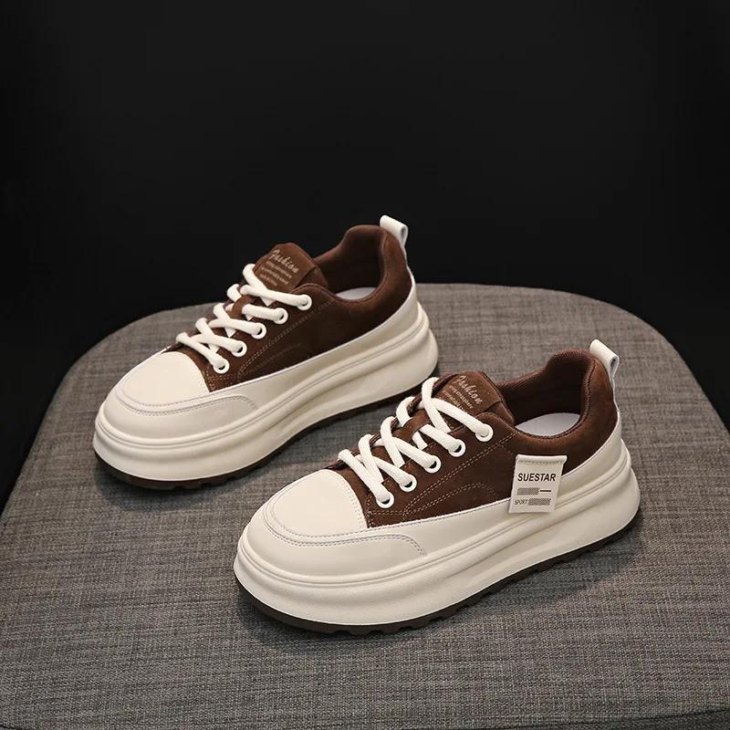 Modische Freizeitsneaker aus Leder mit Leopardenmuster für Damen Designer Erhöhung Sport Damen Board Schuhe Mode Plateau Zapatos De Mujer