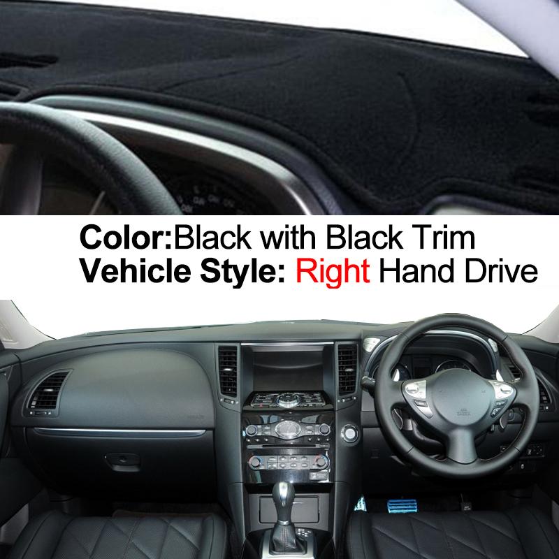 

Car Auto Inner Dashboard Cover For Infiniti FX FX35 FX37 FX45 FX50 QX70 2008 - 2020 Console Protector Carpet Dashmat 2019 2018