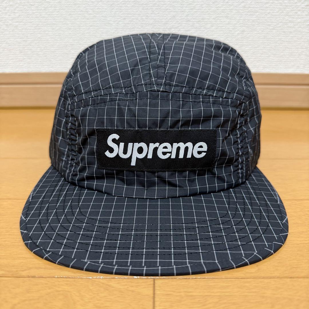 

[USED] Supreme Contrast Ripstop Camp Cap Black 18ss
