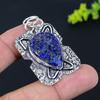 Lapis Lazuli Gemstone Handmade 925 Sterling Silver Jewelry Pendant 2.05" B9d14