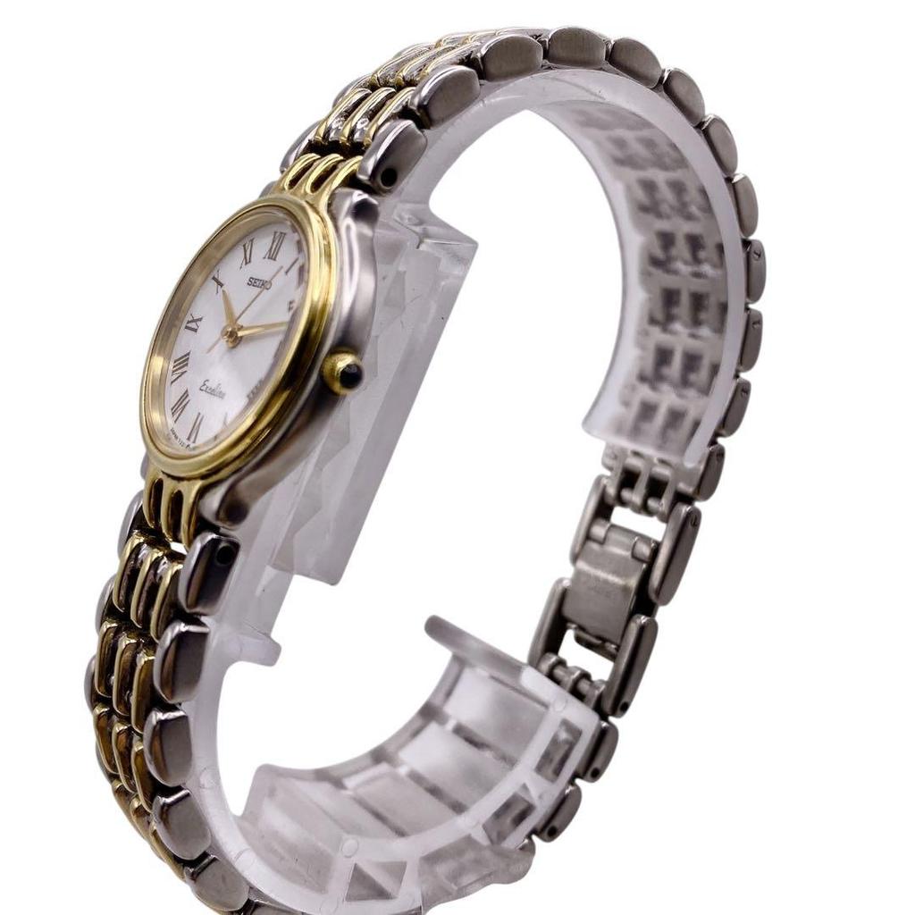 [USED] SEIKO Exceline Roman Silver and Gold Watch 1302