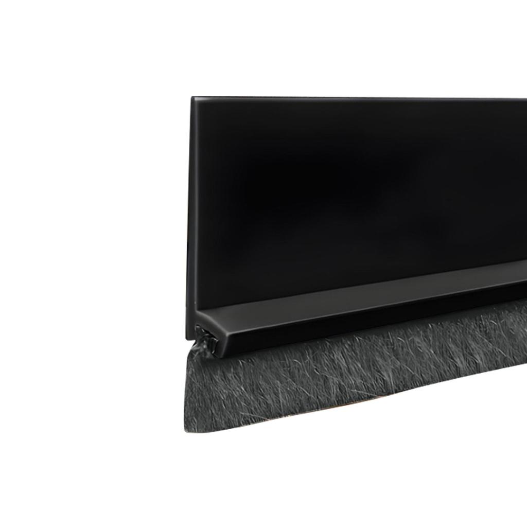 Door Bottom Seal Strip with Brush Weatherstripping for Draft Prevention Noise Reduction and Dust Protection Suitable for Various Door Types and Sizes