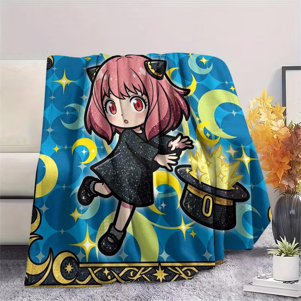 Anya Forger Print Flannel Blanket, Ultra Soft High Quality All Seasons Warm Throw, Home Decor Cozy Blanket, Perfect Christmas Gift