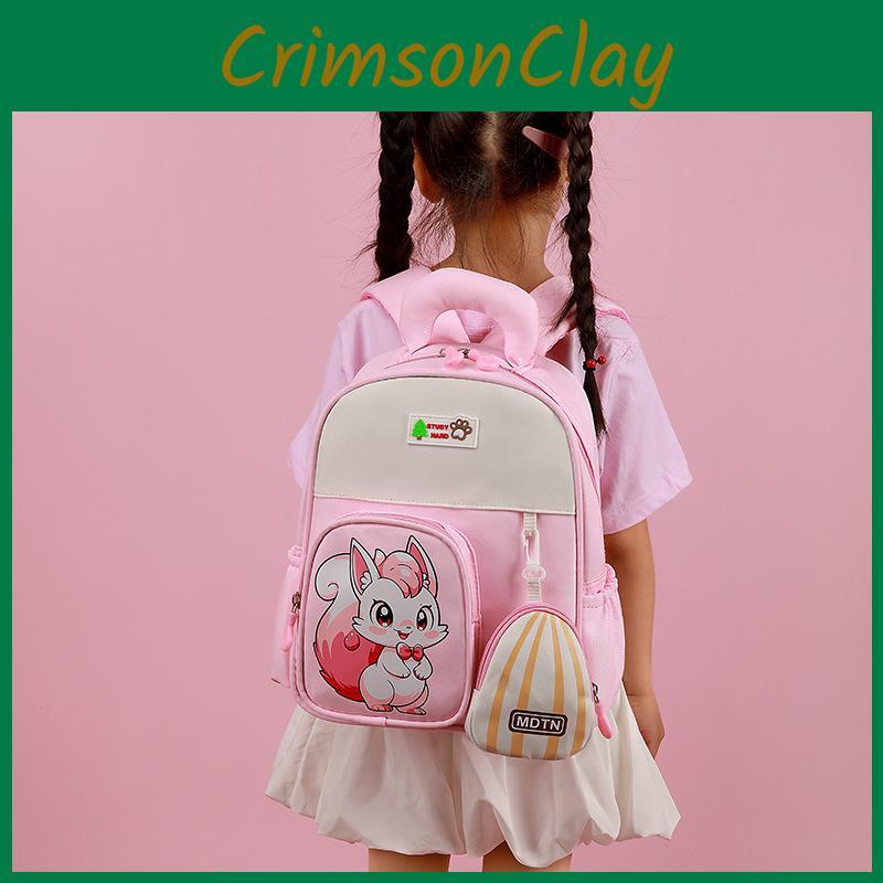 Pattern Squirrel Cartoon Cute Animal Kids Girl Backpack For School And Nursery