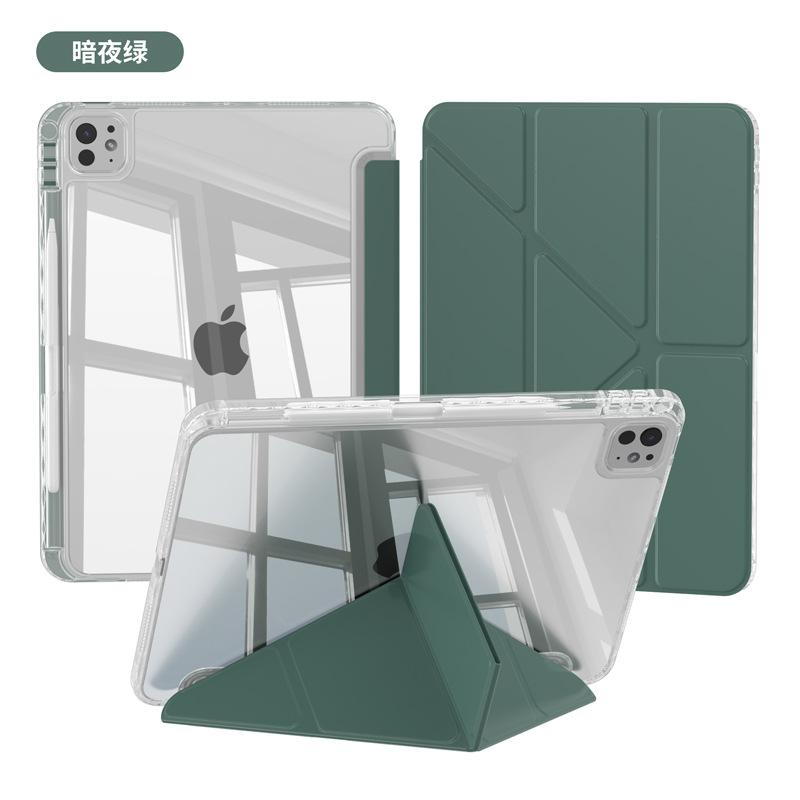 Hoesje Voor iPad Pro 11 iPad 10.2 7e/8e/9e 10e 11e A16 Cover iPad Air 6 5 4 3 10.5 10.9 13 12.9 Potloodhouder Transparant Hoesje Ipad Air1 Air2(9.7)