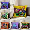 Hot Game B-BRAWLs Movie Pillow Case Anti-dustmite Pillowcase Invisible Zipper Silky Short Plush Sofa Cushion Cover