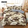 Camo Duvet Cover Set Camouflage Concept Concealment Bedding Set King Size Grey Black Twin Comforter Cover for Kids Teens Adults