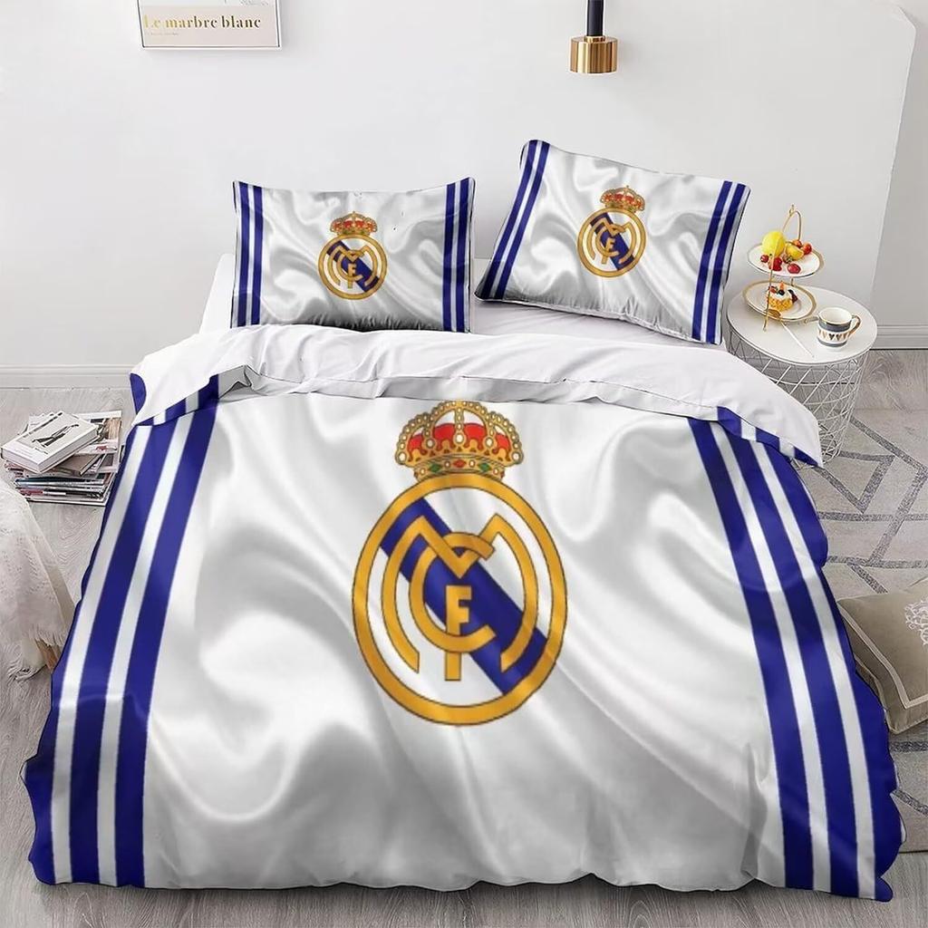 Football Club Three-Piece Quilt Cover Digital Printing Bedding Set Bed Cover