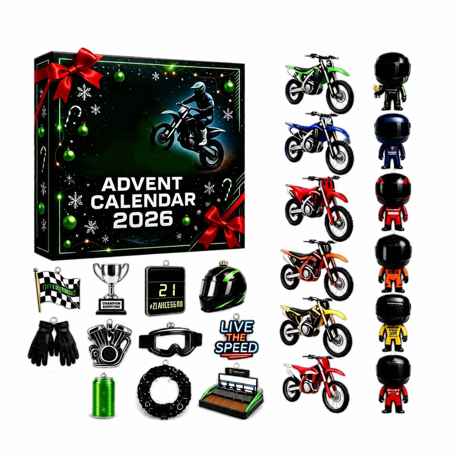 -Dienu Ziemassvētku Adventes kalendārs ar 2D