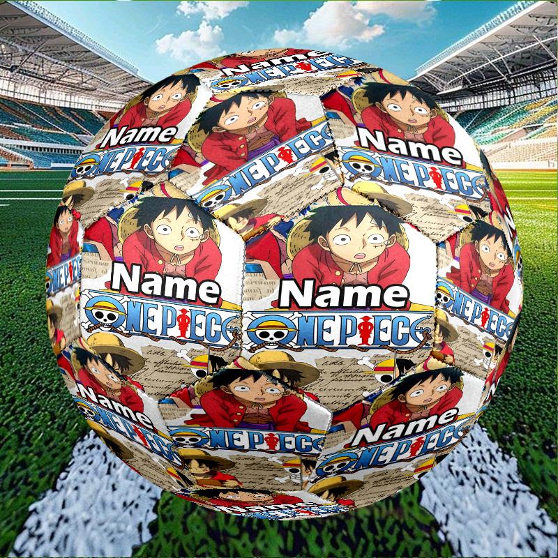 Custom Name Personalized One Piece Print Size 5 Soccer Ball Training & Match Football, for Team, Kicking, Gift for Football