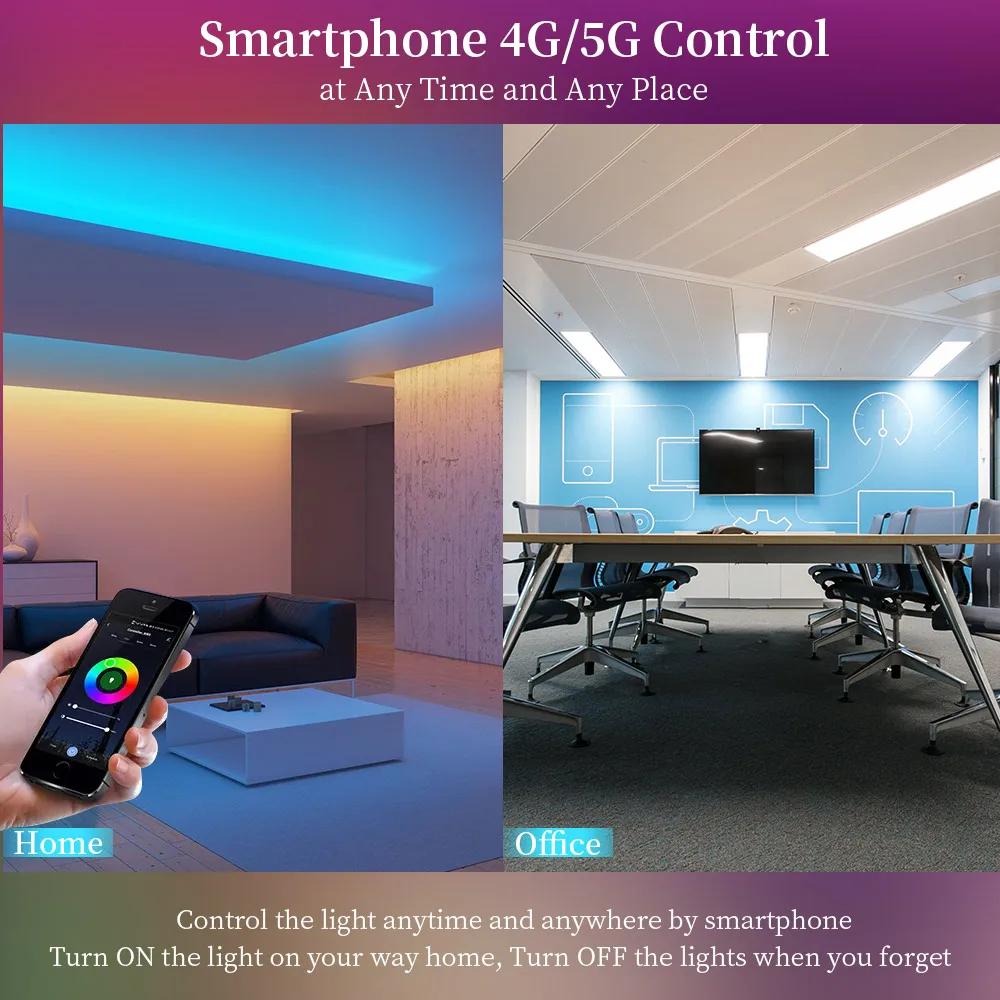 WB5 WiFi 5-in-1 LED-Controller Tuya APP Alexa Google Home Sprachsteuerung RGB RGBW CCT LED-Streifen Dimmer Bluetooth APP RF-Fernbedienung