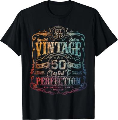 Vintage 1976 Limitierte Auflage Shirt 50 Jahre Alt 50. Geburtstag T-Shirt