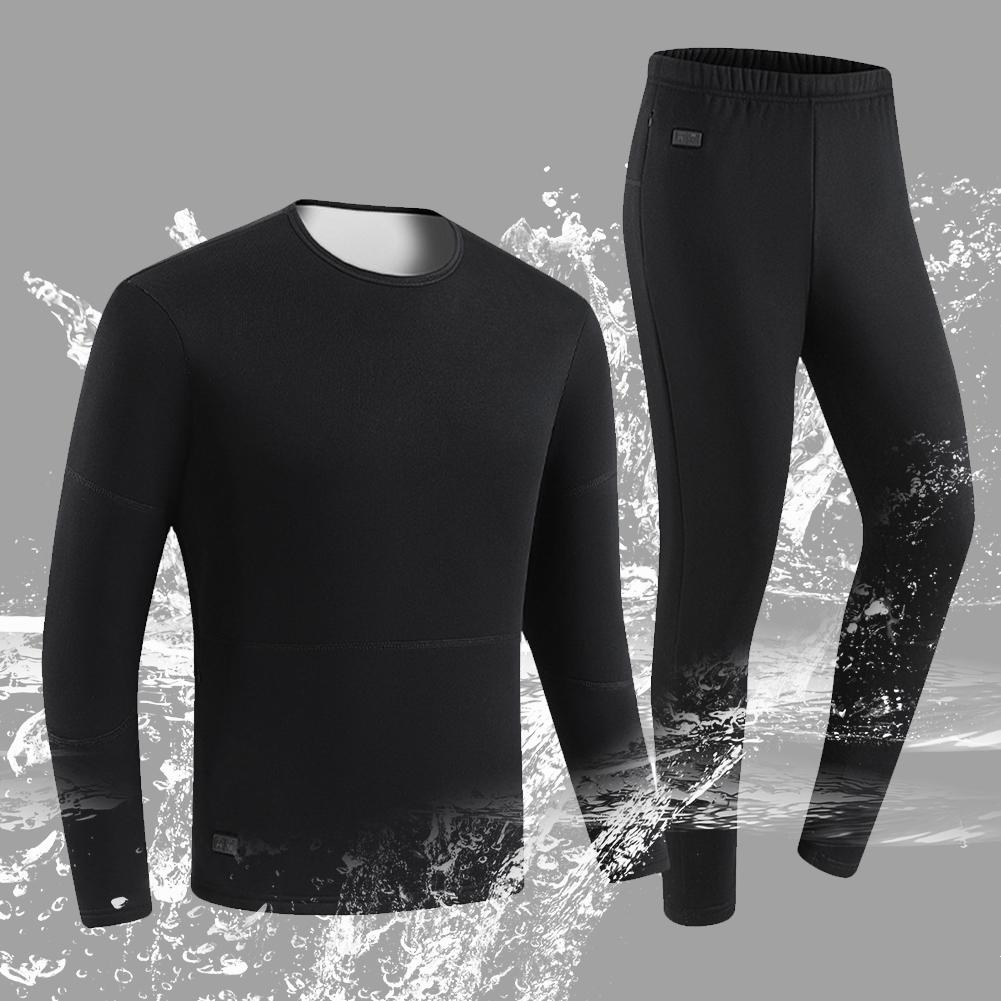 Self-heating Jackets Heated Thermal Underwear Men USB Electric Heated Ski Clothing Women Thermal Underwear Winter Pants Set